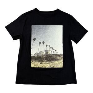 Art & Class Boys’ Graphic T-Shirt - Size M (8) - Black Beach Palm‎ Print